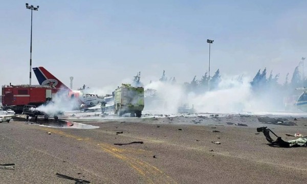 Israeli airstrikes destroy Yemen's last commercial aircraft at Sanaa airport Israeli airstrikes destroy Yemen's last commercial aircraft at Sanaa airport