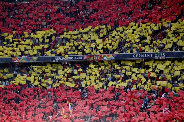 Football fan dies in stadium fall during Nations League final Football fan dies in stadium fall during Nations League final
