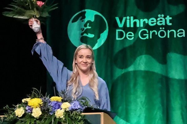 Sofia Virta re-elected Green League Chair Sofia Virta re-elected Green League Chair