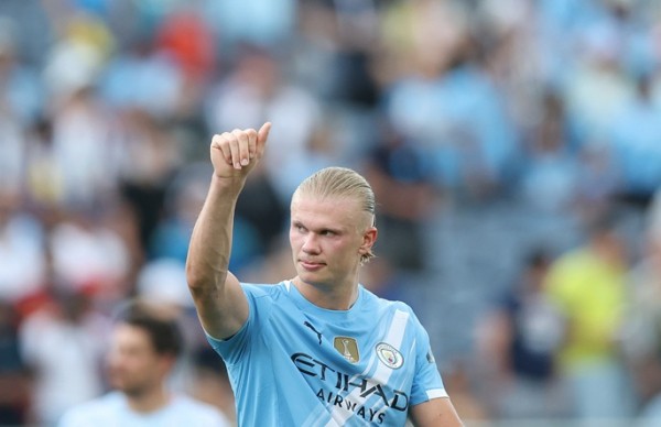 Haaland sets record in Man City's win over Napoli Haaland sets record in Man City's win over Napoli
