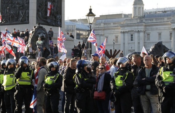 Thousands protest in London against Trump's state visit in Britain Thousands protest in London against Trump's state visit in Britain