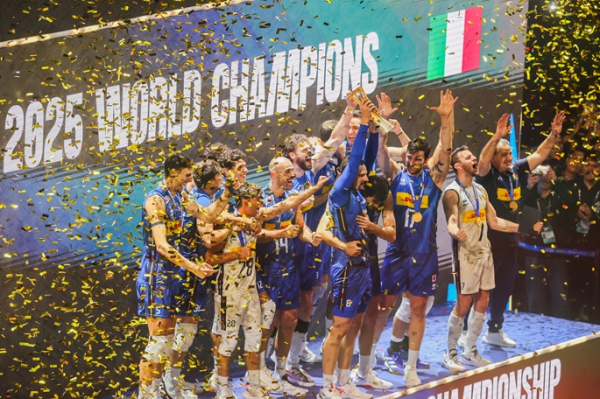 Italy defends title at men's volleyball worlds Italy defends title at men's volleyball worlds