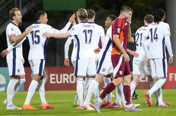 England dominate Latvia to secure WC qualification England dominate Latvia to secure WC qualification