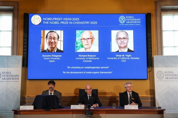 Trio win Nobel Prize in Chemistry for metal-organic frameworks Trio win Nobel Prize in Chemistry for metal-organic frameworks